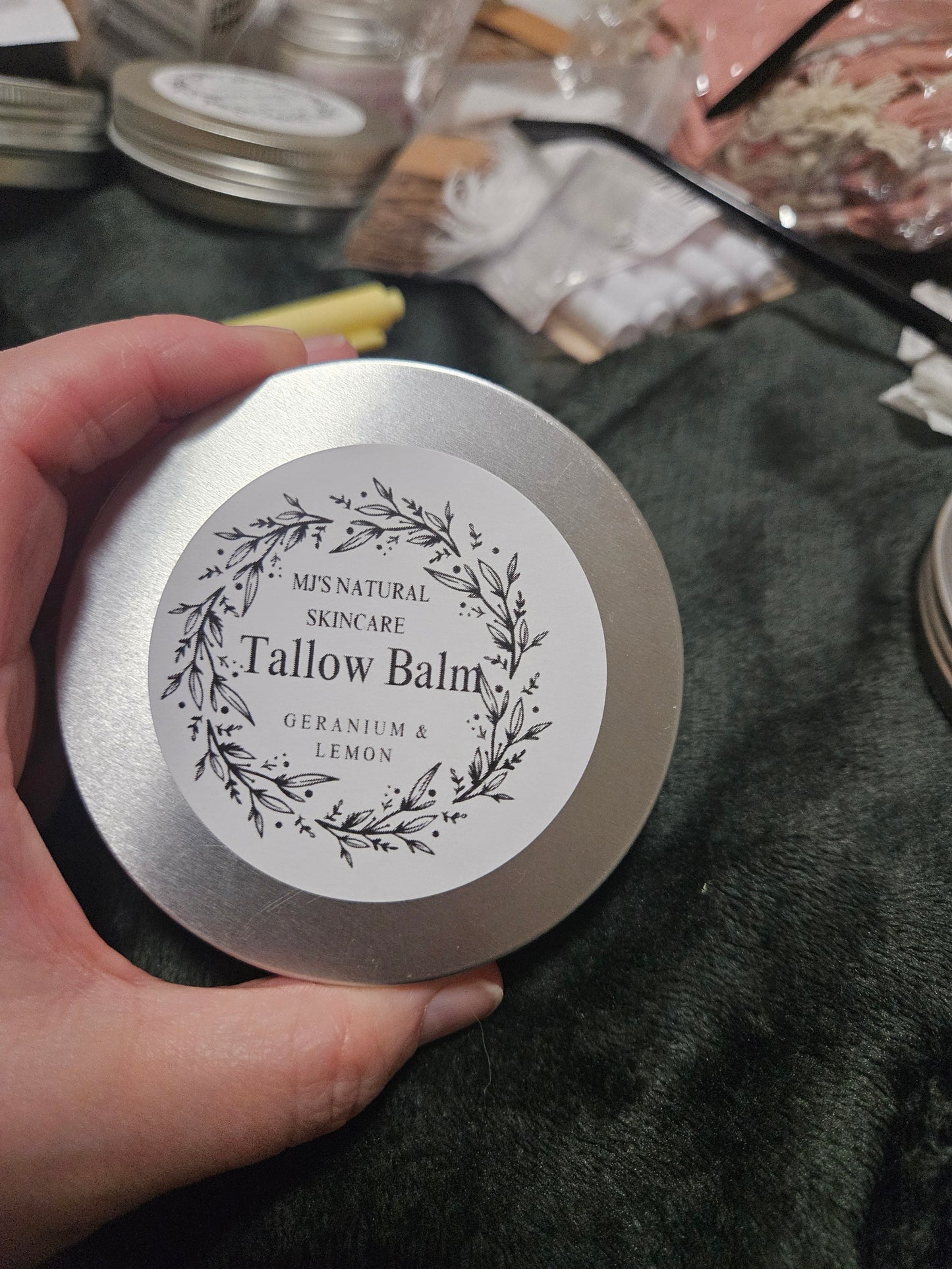 Tallow balm. Lemon & geranium