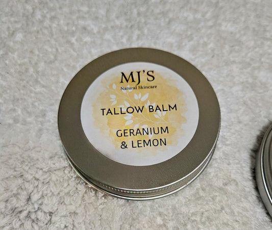 Tallow balm. Lemon & geranium